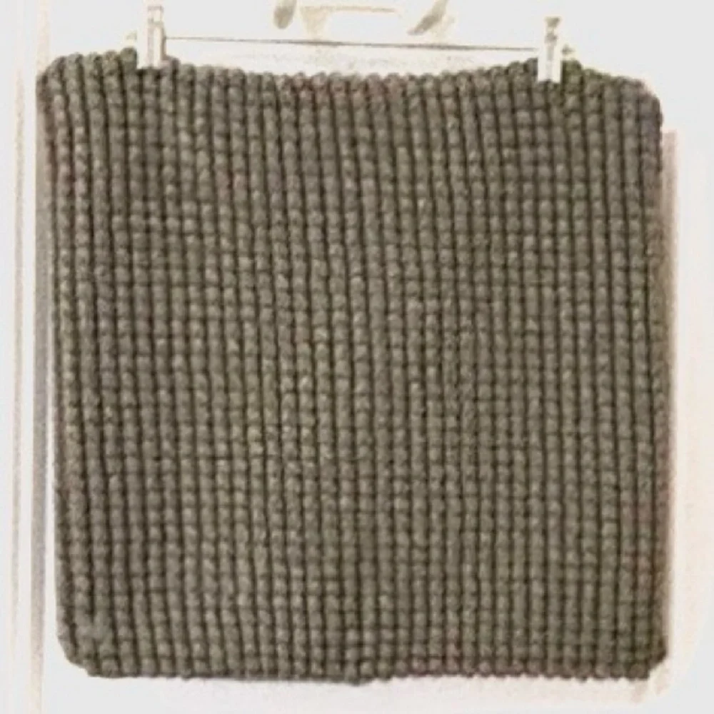 Banana Republic Gray Ribbed Wool Pencil Accent Pillow Case